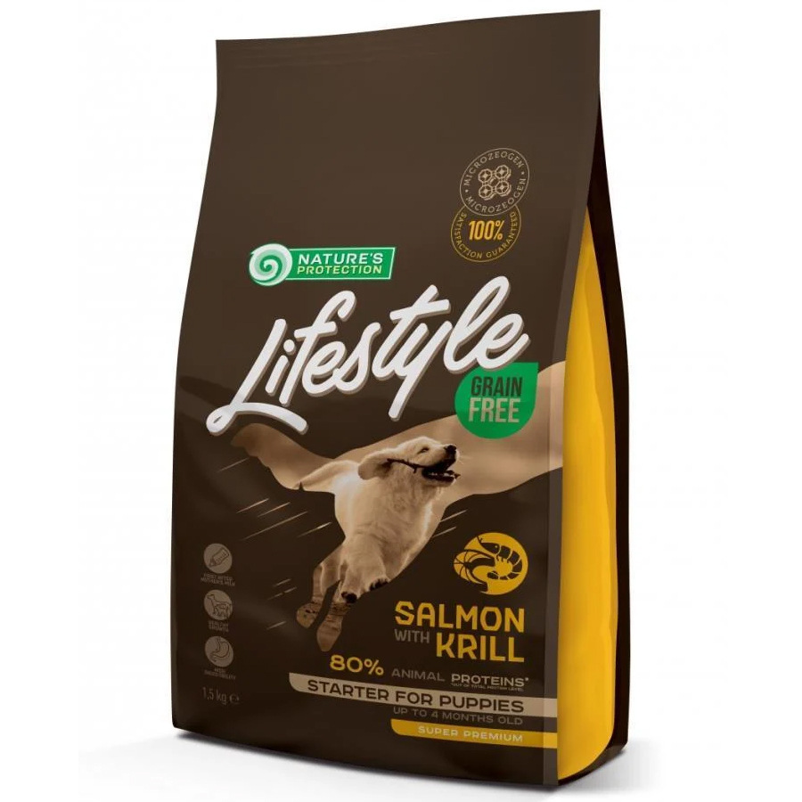 Nature's Protection Lifestyle Starter Somonlu ve Karidesli Tahılsız Yavru Köpek Maması 1,5kg