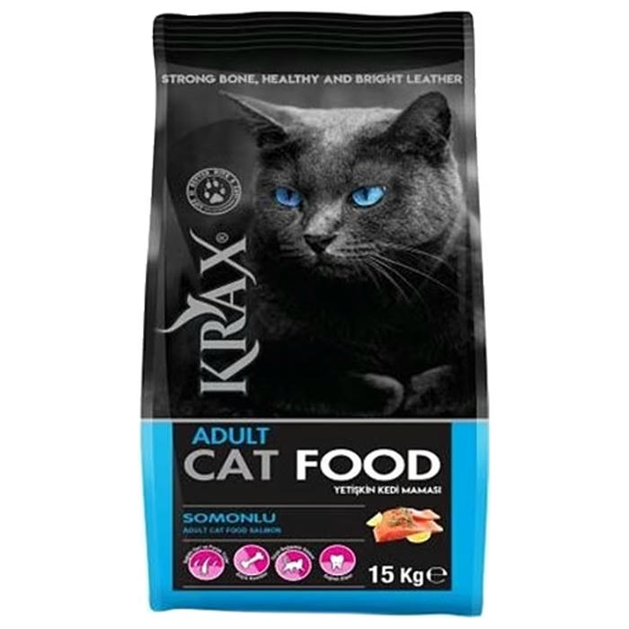 Krax Somonlu Yetişkin Kedi Maması 15 kg