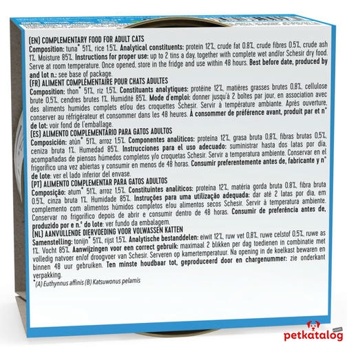 Schesir Jelly - Ton Balıklı Yetişkin Kedi Konservesi 85gr