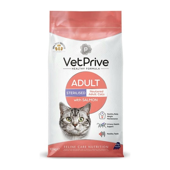 Vet Prive Kısırlaştırılmış Kedi Maması Somonlu 10 kg