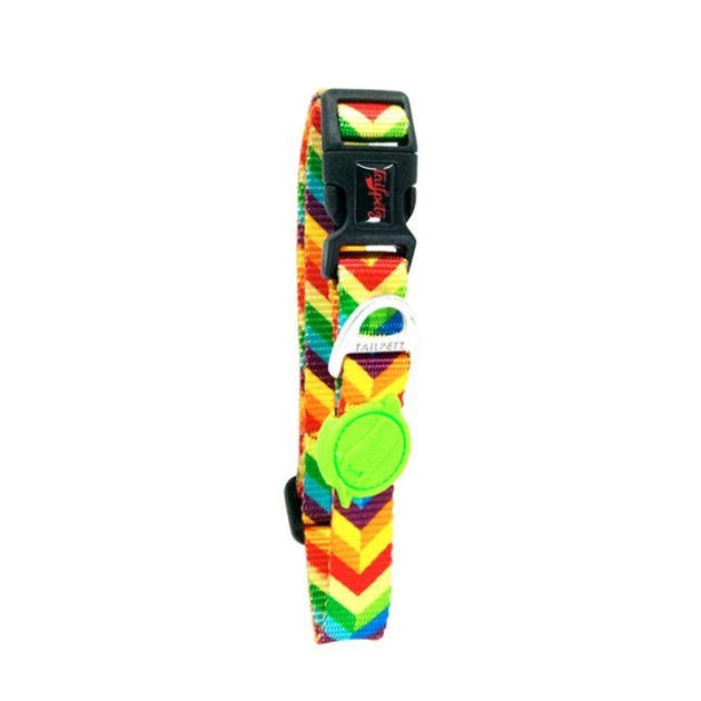 TailPetz Köpek Boyun Tasması Rainbow XSmall 22.5 cm - 33 cm
