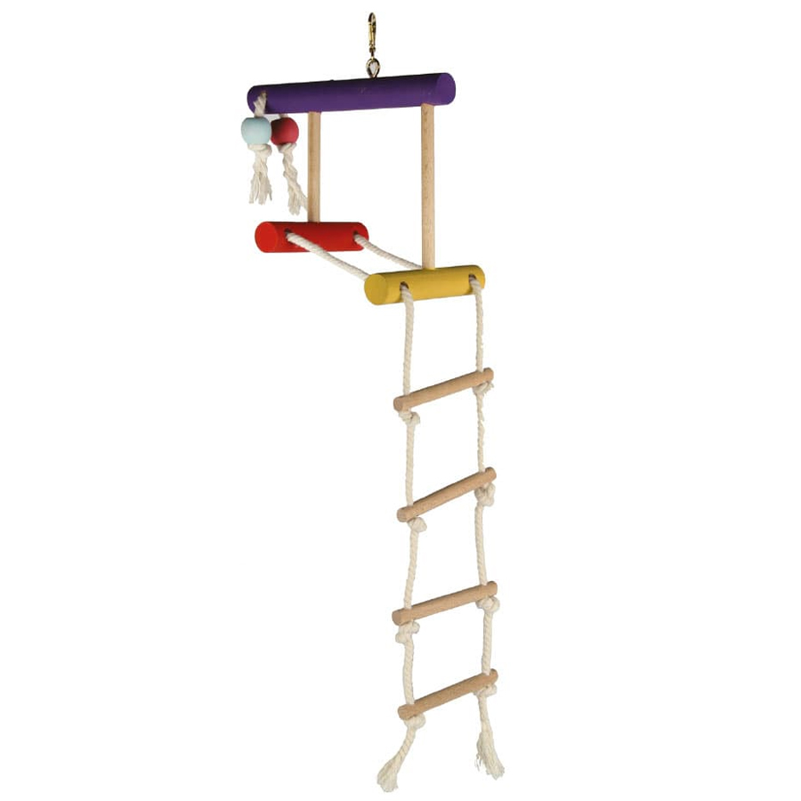 Beaks Ahşap Tünekli Papağan Merdiveni 52 cm