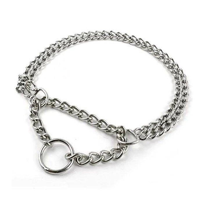 Nunbell İki Sıra Zincir Köpek Eğitim Tasması 2mm