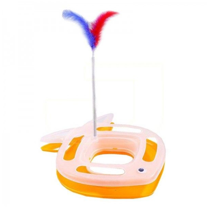 Nunbell İnteraktif Kedi Oyuncagı Balık Şekilli 35 x 29 x 5 cm (Karışık Renklerde)