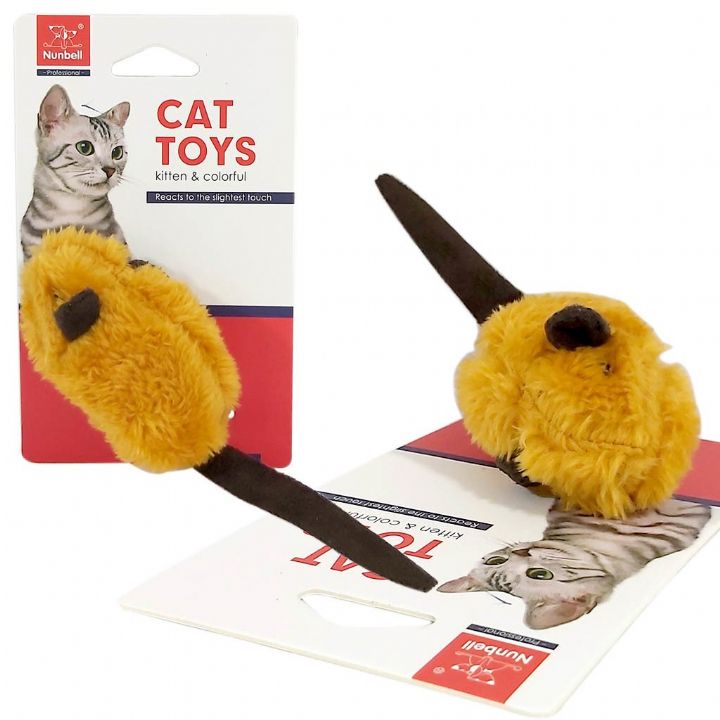 Nunbell Tüylü Peluş Fare Kedi Oyuncağı