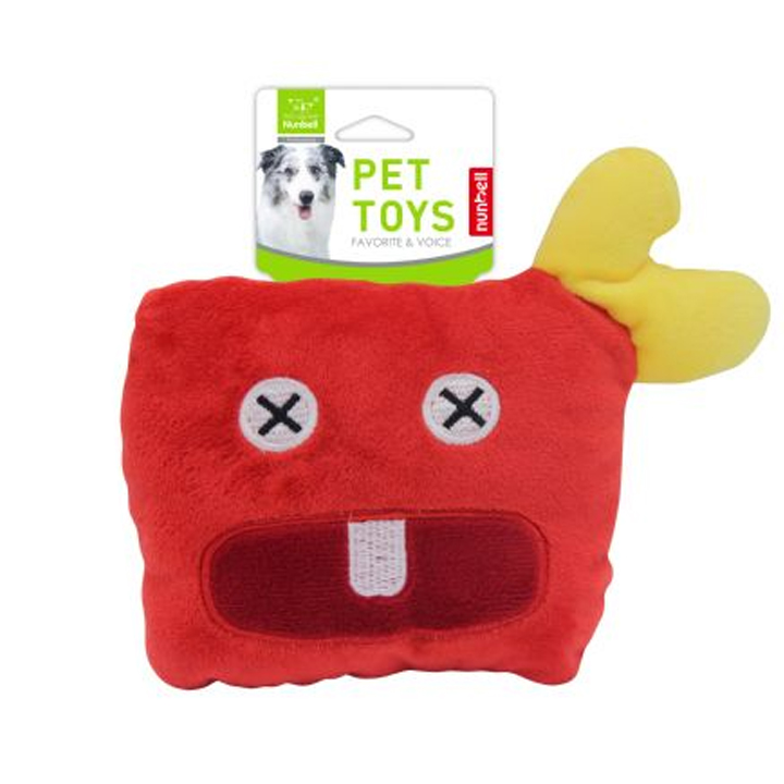Nunbell Canavar Şeklinde Peluş Köpek Oyuncağı 10x14cm