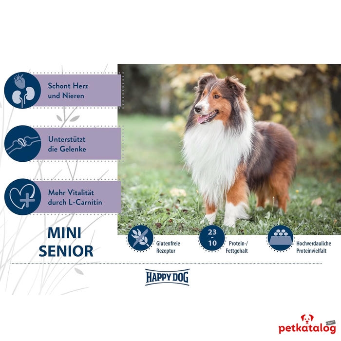 Happy Dog Mini Senior Küçük Irk Yaşlı Köpek Maması 4Kg