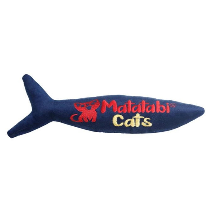Ewox Fishy Sesli, Kumaş Peluş Matatabili Kedi Oyuncağı 20cm(Karışık Renklerde)
