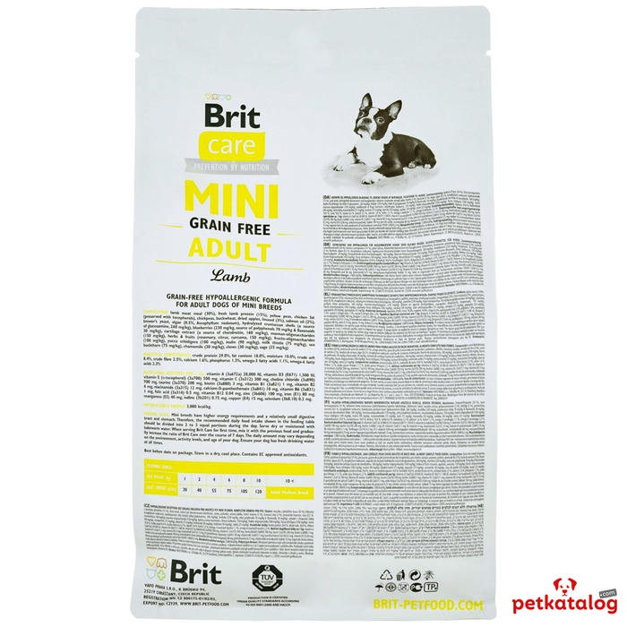 Brit Care Mini Grain-Free Kuzu Etli Küçük Irk 7 Kg Köpek Maması