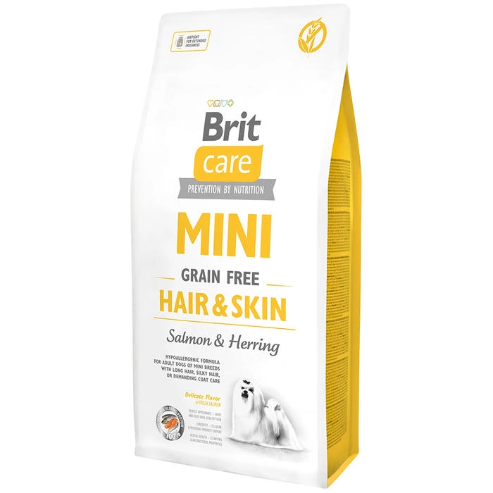 Brit Care Tahılsız Mini Hair Skin Somonlu Köpek Maması 2 kg