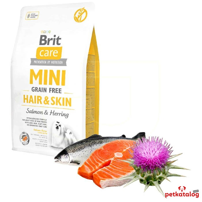 Brit Care Mini Grain-Free Hair & Skin Somonlu Küçük Irk 2 Kg Köpek Maması