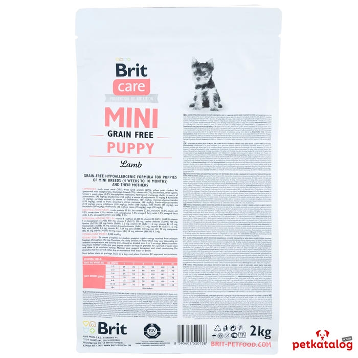 Brit Care Mini Grain-Free Puppy Kuzu Etli Küçük Irk Yavru 2 Kg Köpek Maması