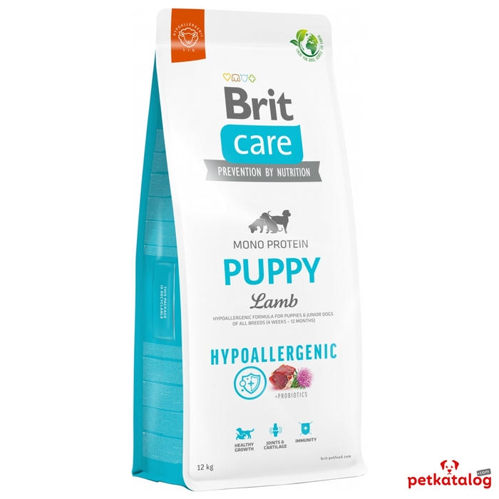 Brit Care Hypoallergenic Puppy Kuzu Etli ve Pirinçli Yavru 12 Kg Köpek Maması