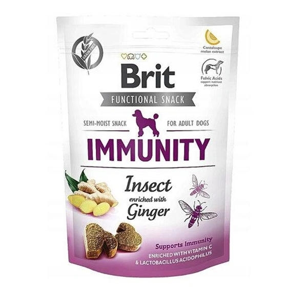 Brit Immunity Zencefilli ve Larva Proteinli Bağışıklık Destekleyici Köpek Ödülü 150gr