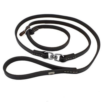 Doggie Yağlı Deri Boğma Eğitim Köpek Gezdirme Tasması Large Kahverengi 2x140 Cm