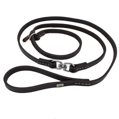 Doggie Yağlı Deri Boğma Eğitim Köpek Gezdirme Tasması Large Kahverengi 2x140 Cm