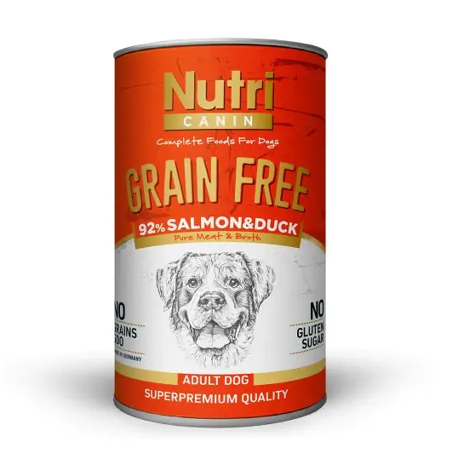 Nutri Canine Tahılsız Somonlu Ördekli Köpek Konservesi 400 Gr