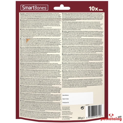 Smart Bones Tavuklu Sticks Köpek Ödülü Çiğneme Kemiği 10'lu (200 gr)