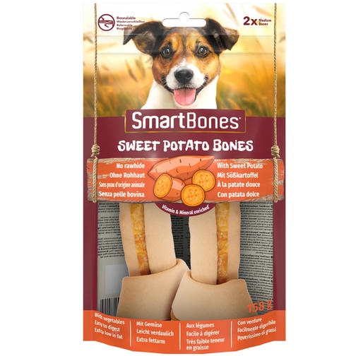 Smart Bones Tatlı Patatesli Medium Köpek Ödülü Çiğneme Kemiği 2'li (158 gr)