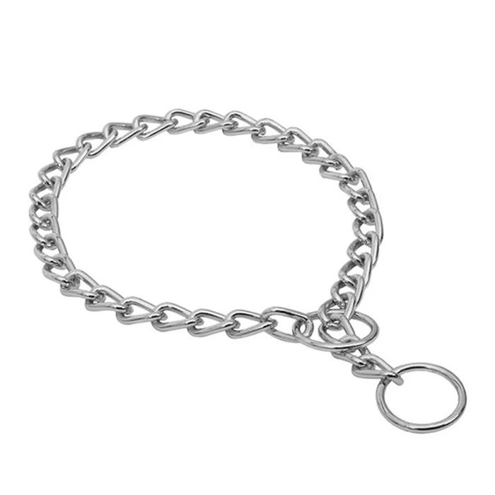 Doggie Boğma Zincir Krom Kaplama Köpek Boyun Tasması 3,5x50-60cm