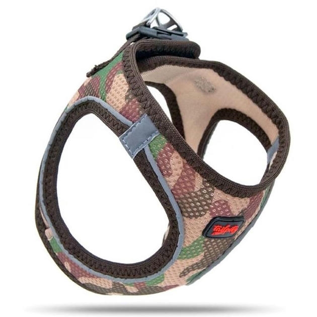 Tailpetz Air Mesh Kedi ve Küçük Irk Köpek Göğüs Tasması Camo Desenli [Small]