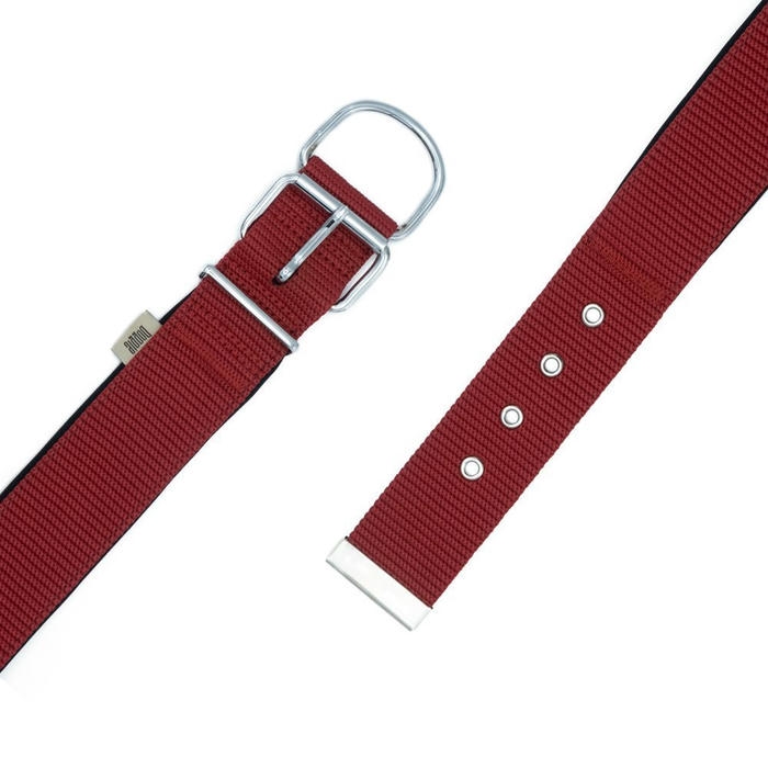 Doggie Özel Dokuma Geniş Köpek Boyun Tasması Kırmızı 5x60-70 cm