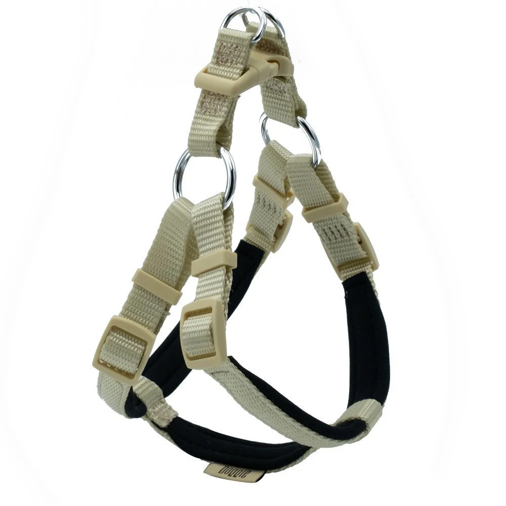 Doggie Konforlu Dokumadan El Yapımı Ronin Model Köpek Göğüs Tasması Haki 2x55-65cm