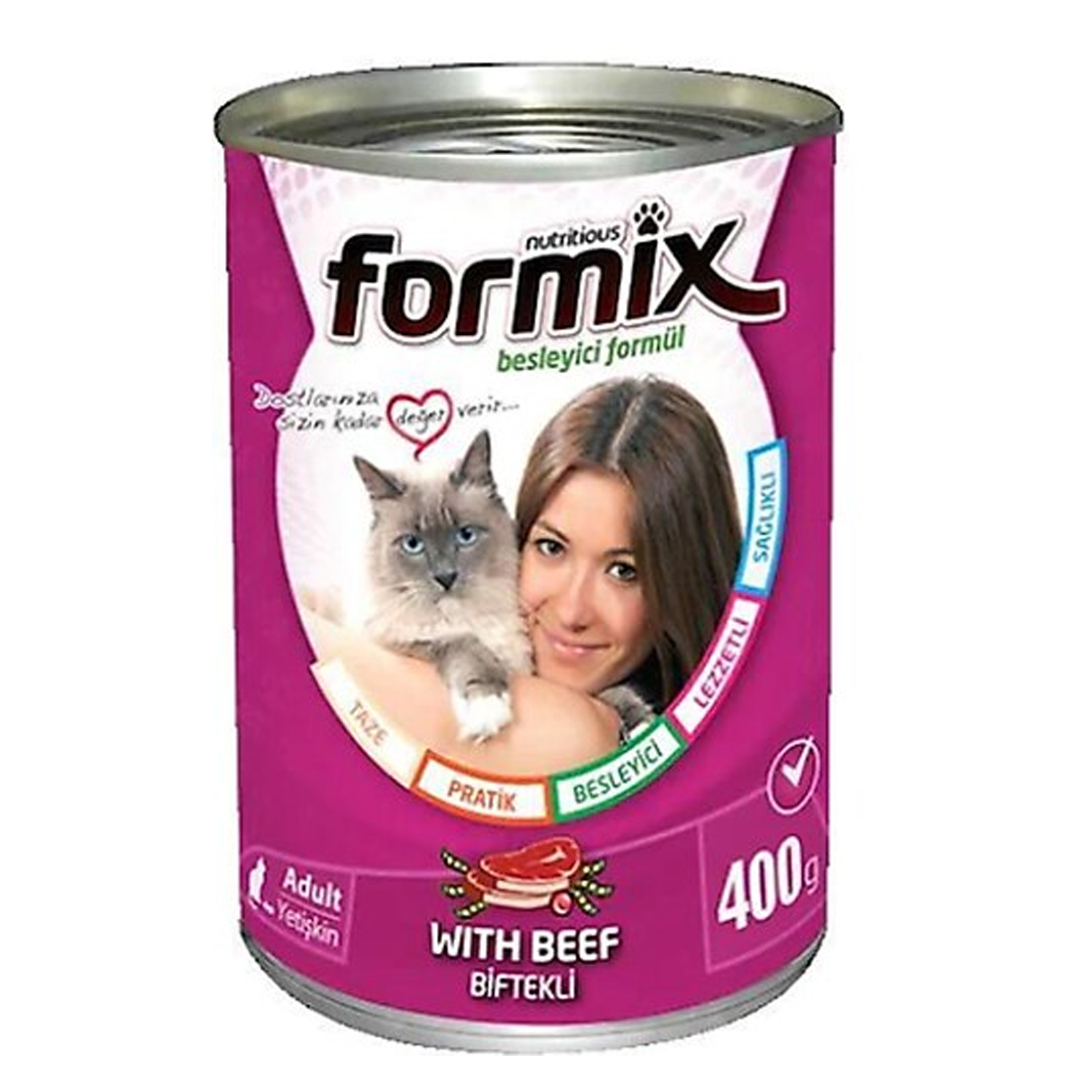 Formix Beef Sığır Etli Konserve Kedi Maması 400gr