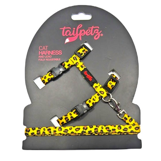 Tailpetz Kedi Göğüs Gezdirme Tasması Leopard