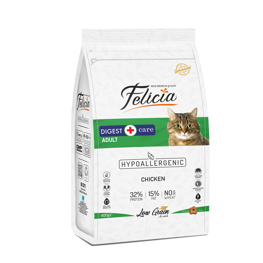 Felicia Az Tahıllı Tavuklu Yetişkin Kedi Maması 400g