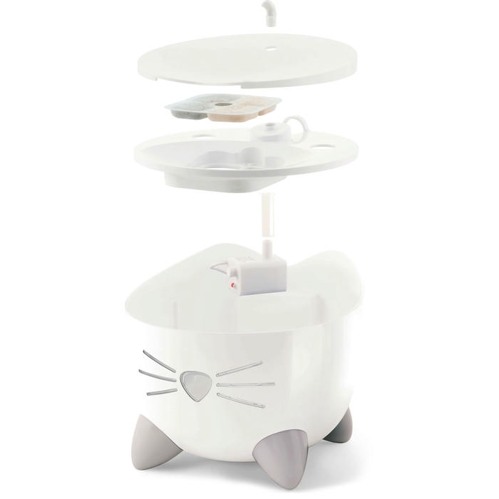 Catit Pixi Fountain Su Seviye Alarmlı Su Pınarı Beyaz 2 Lt