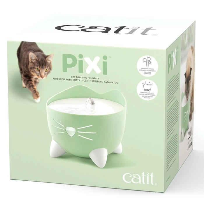 Catit Pixi Fountain Su Seviye Alarmlı Su Pınarı Nane Yeşili 2 Lt