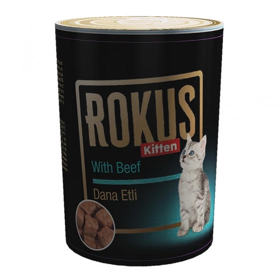 Rokus Yavru Kedi Konservesi Dana Etli 410 Gr