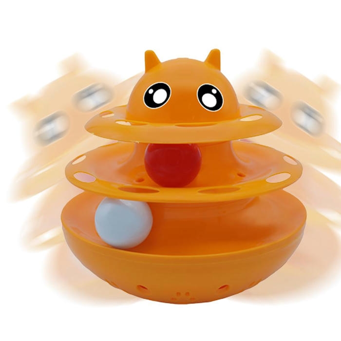 Nunbell Shaking Circular 2 Katlı Toplu Hacı Yatmaz Kedi Oyuncağı