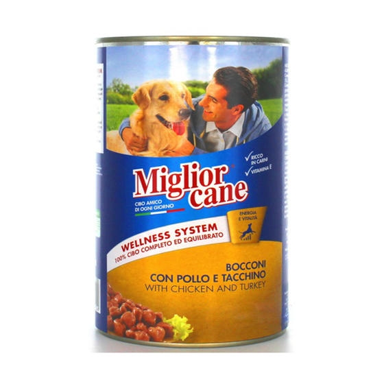 Miglior Cane Tavuklu ve Hindili Katkısız Köpek Konserve Maması 405 gr