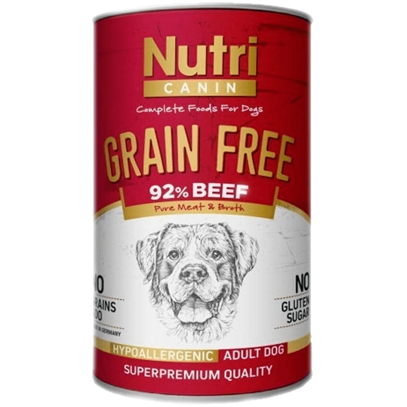 Nutri Canin Tahılsız Biftekli Patatesli Köpek Konservesi 400 Gr