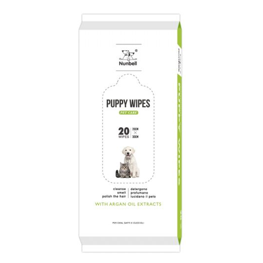Nunbell Kedi ve Köpek Islak Temizlik Mendili 20 Adet