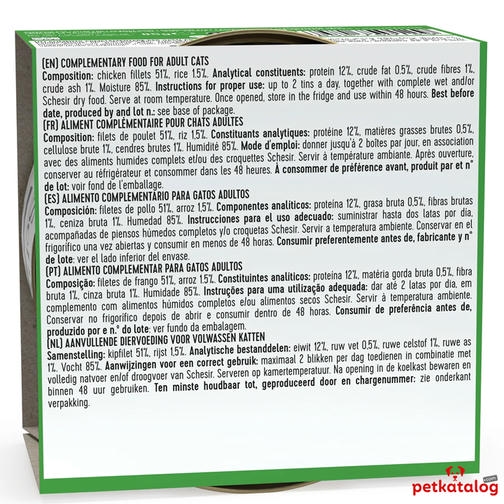 Schesir Jelly - Tavuk Filetolu Yetişkin Kedi Konservesi 85gr