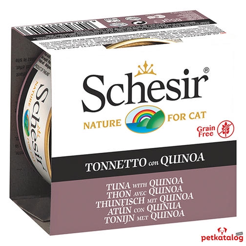 Schesir Jelly - Tuna Balıklı ve Kinoalı Yetişkin Kedi Konservesi 85gr