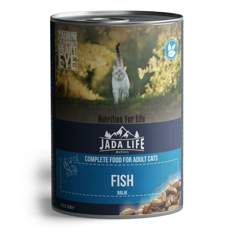 Jada Life Balıklı Kedi Konserve Maması Parça Etli 415gr