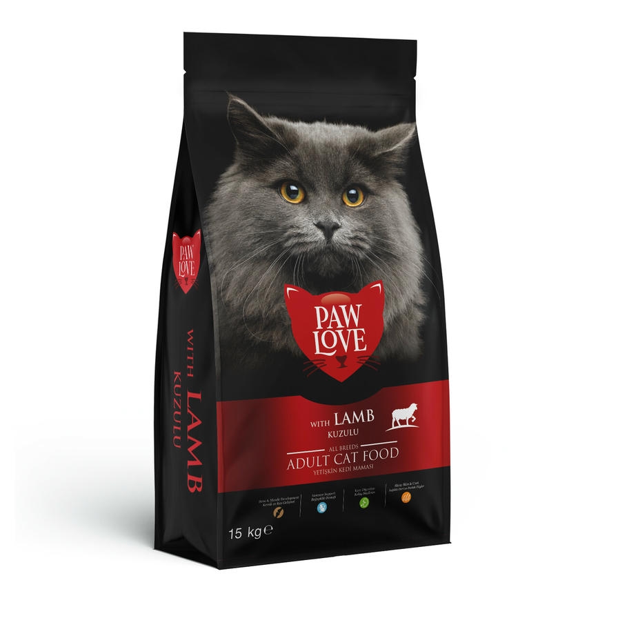 Paw Love Kuzulu Yetişkin Kedi Maması 15 KG