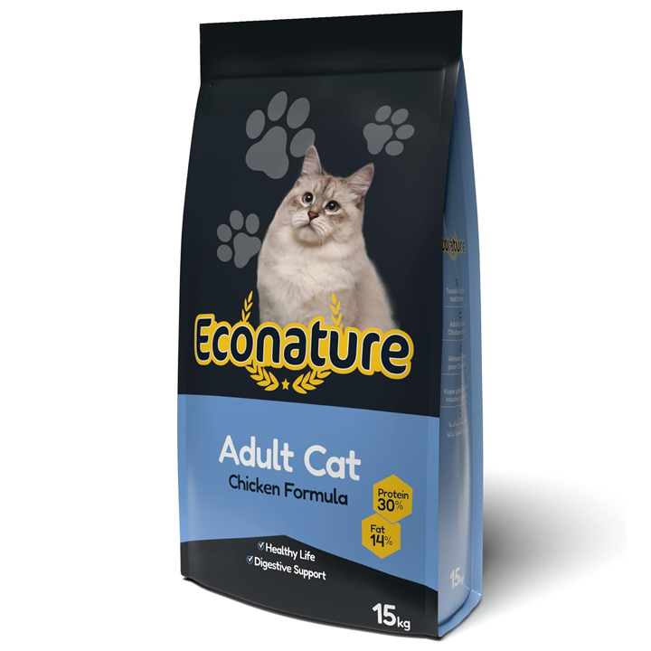 Econature Tavuklu Yetişkin Kedi Maması 15 KG