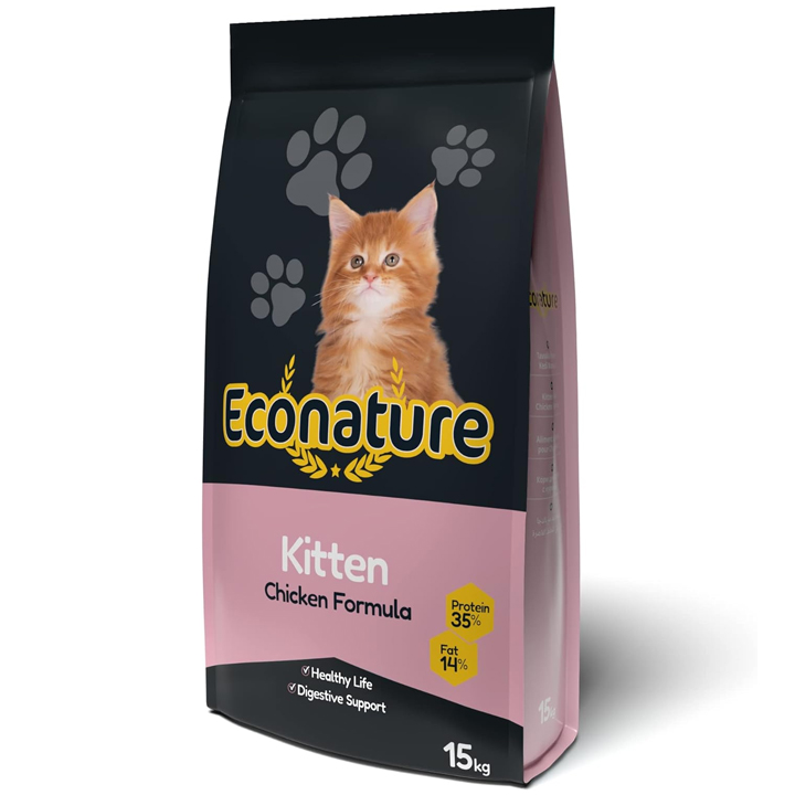 Econature Tavuklu Yavru Kedi Maması 15 KG