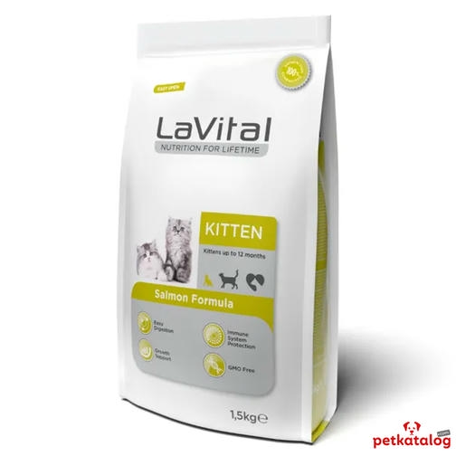 LaVital Kitten 1,5 کیلوگرم غذای بچه‌گربه با سالمون