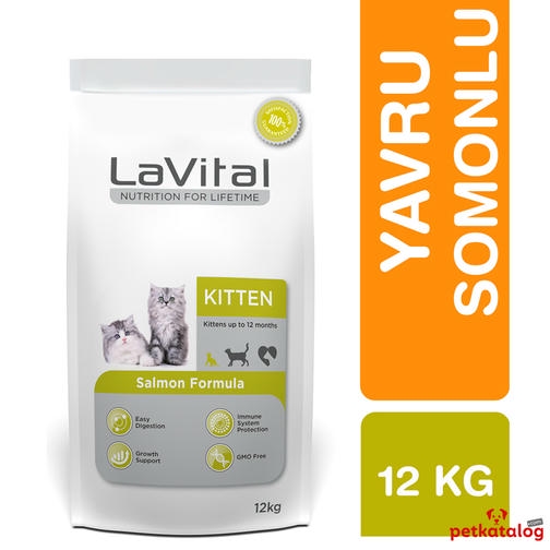 LaVital Kitten 12 کیلوگرم غذای بچه‌گربه با سالمون