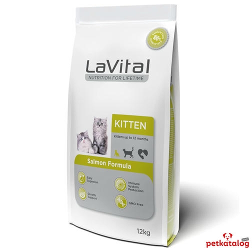 LaVital Kitten 12 کیلوگرم غذای بچه‌گربه با سالمون