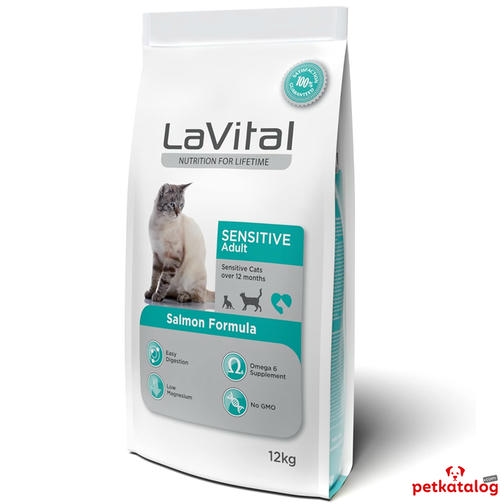 LaVital Sensitive 12 Kg Somonlu Yetişkin Kedi Maması