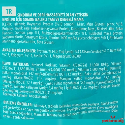 LaVital Sensitive 12 Kg Somonlu Yetişkin Kedi Maması