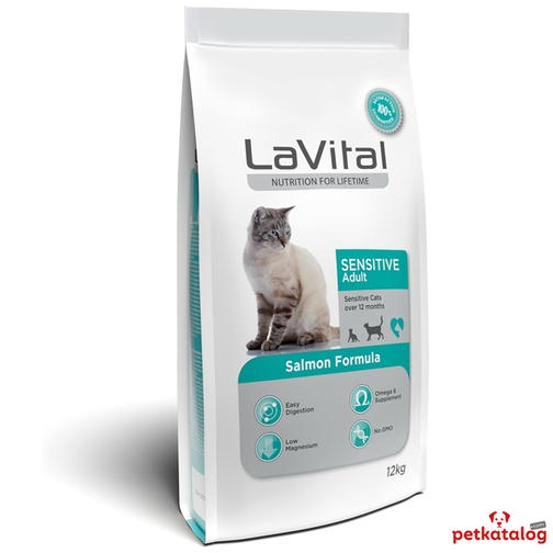 LaVital Sensitive 12 Kg Somonlu Yetişkin Kedi Maması