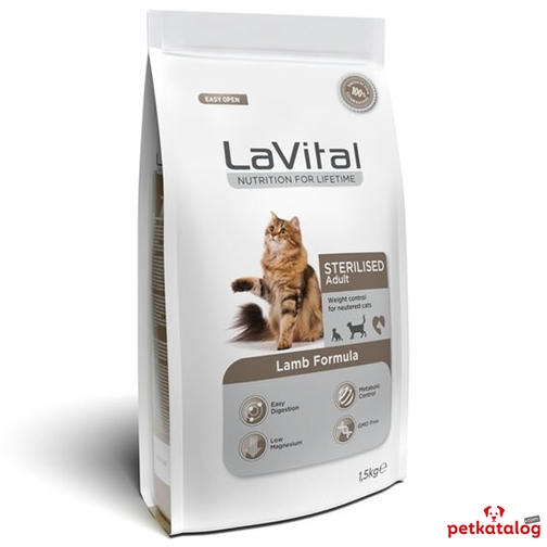 LaVital Sterilised 1,5 کیلوگرم غذای گربه عقیم‌شده با بره